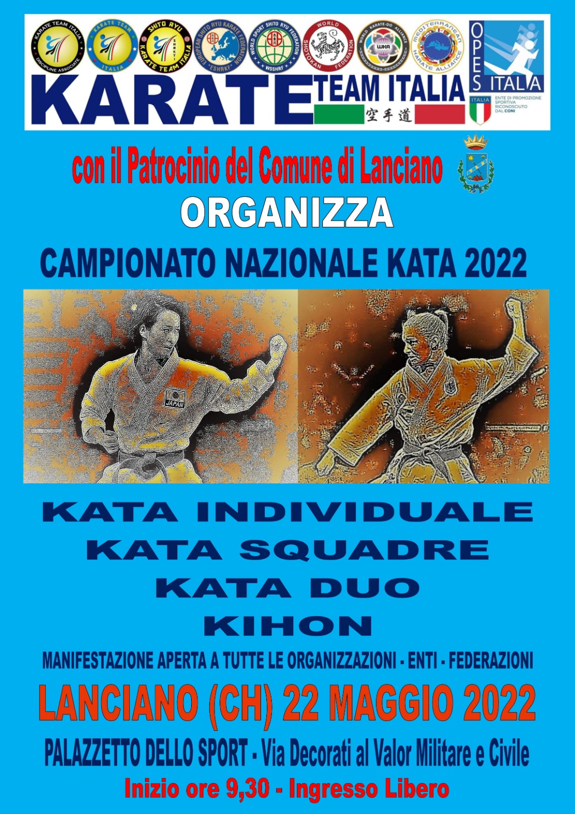 Campionato Nazionale Kata Kti & da – Opes Italia – Lanciano, 22/05/2022.