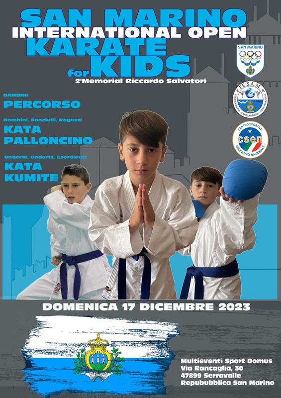 Fesam: International Open Karate for Kids – San Marino, 17/12/2023.