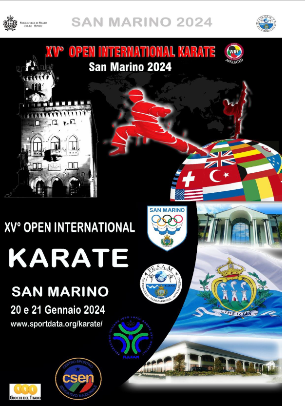 Fesam: XV Open International Karate – Serravalle R.S.M. 20-21 gennaio 2024