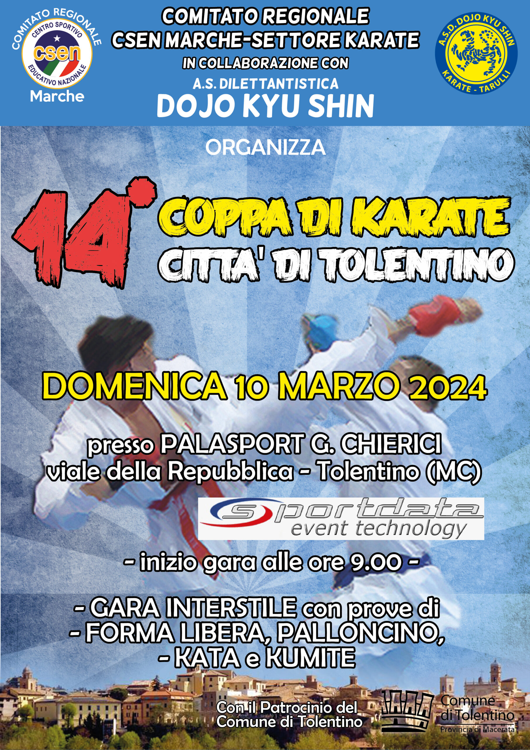 CRMarche Csen Karate: 14^Coppa di Karate Città di Tolentino – 10/03/2024.