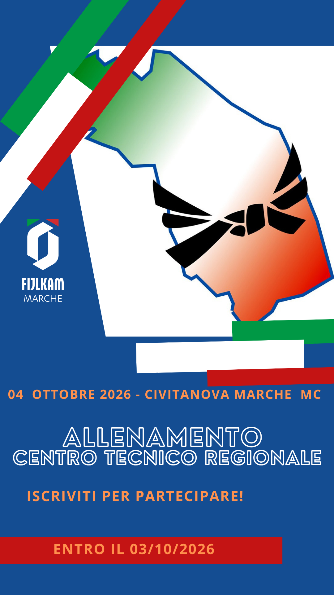 CRMarche Fijlkam: Allenamento Centro Tecnico Regionale – Civitanova Marche, 04/10/2026.